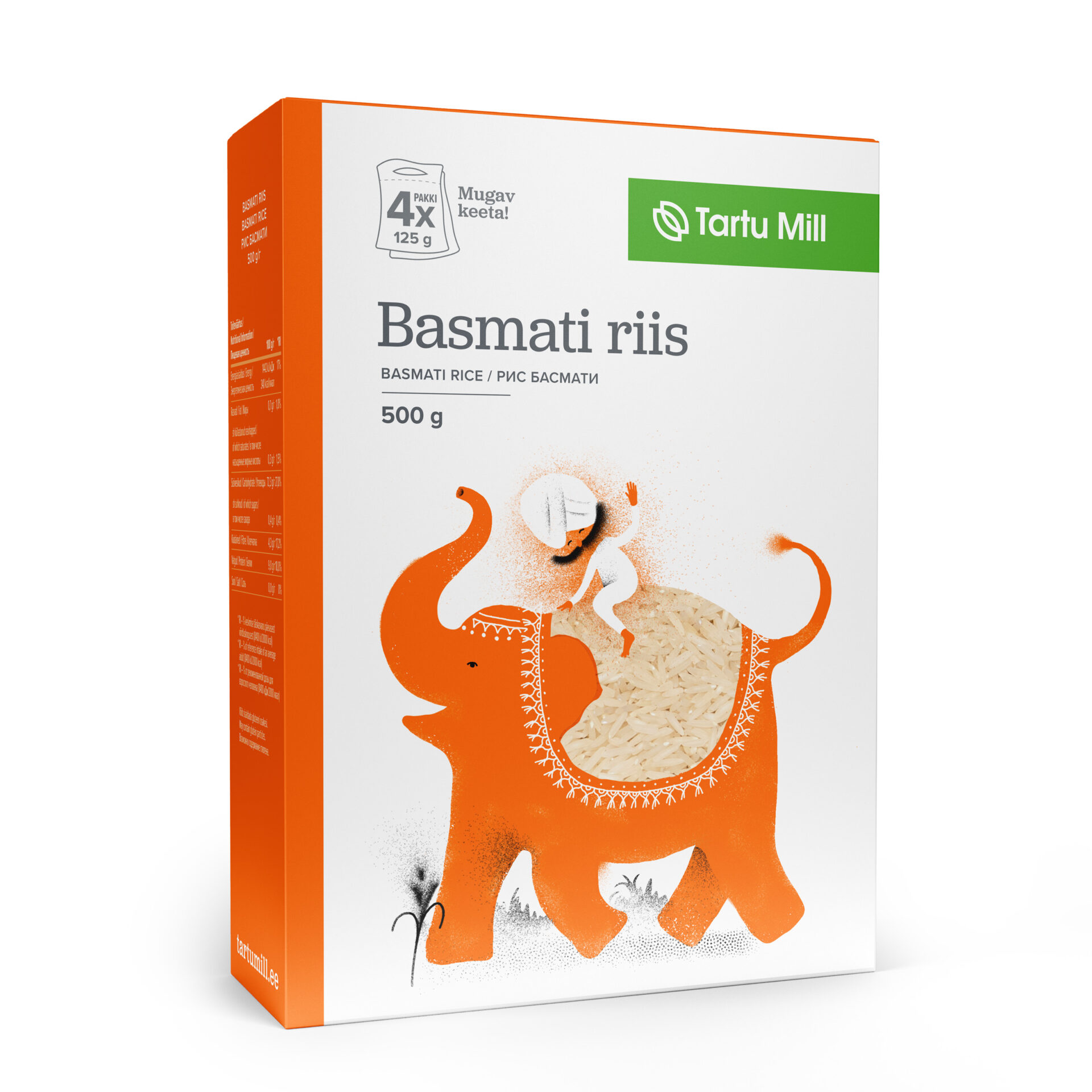 Illustratsioon riisipakile - Tartu Mill