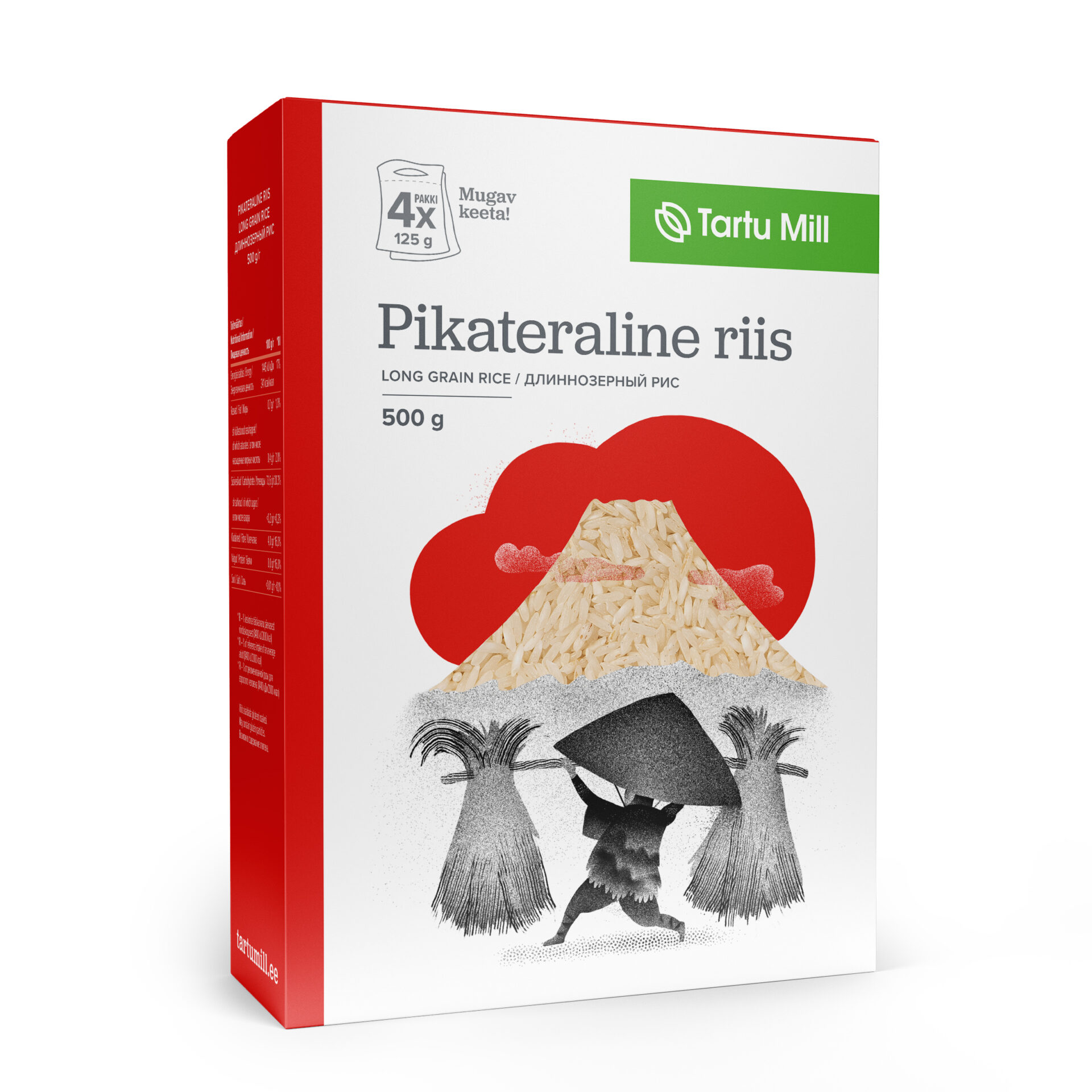 Illustratsioon riisipakile - Tartu Mill